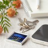 Van Gogh Starry Night Rhone (F474) Fine Art Schlüsselanhänger (Seite)