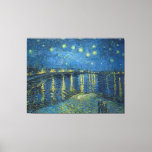 Van Gogh Starry Night Rhone Painting Leinwanddruck<br><div class="desc">Vincent Van Gogh (30. März 1853 - 29. Juli 1890) war ein einflussreicher niederländischer postimpressionistischer Maler. Dieses Gemälde ist die Sternennacht über der Rhone.</div>