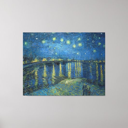 Van Gogh Starry Night Rhone Painting Leinwanddruck (Vorderseite)