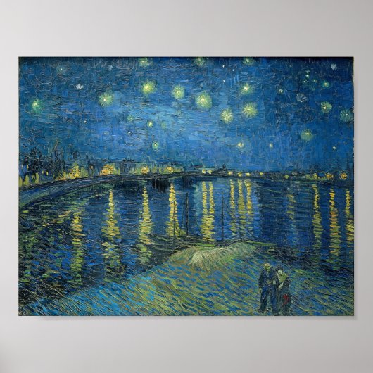 Van Gogh Starry Night Rhone Painting Poster (Vorne)