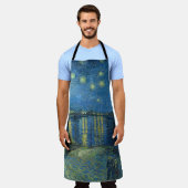 Van Gogh Starry Night Rhone Painting Schürze (Getragen)