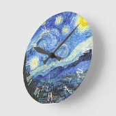 Van Gogh Starry Night Roman Numerals Runde Wanduhr (Winkel)