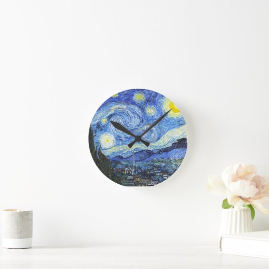 Van Gogh Starry Night Runde Wanduhr (Zuhause)