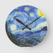 Van Gogh Starry Night Runde Wanduhr (Vorderseite)