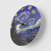 Van Gogh Starry Night Runde Wanduhr (Winkel)