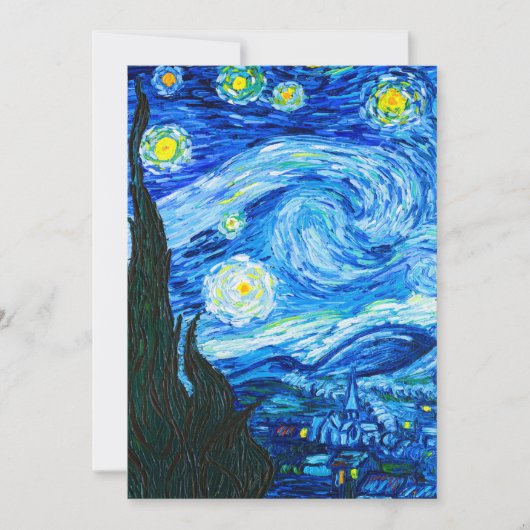 Van Gogh Starry Night Save The Date (Vorderseite)