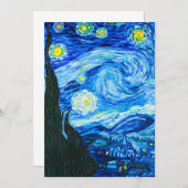 Van Gogh Starry Night Save The Date (Vorne/Hinten)