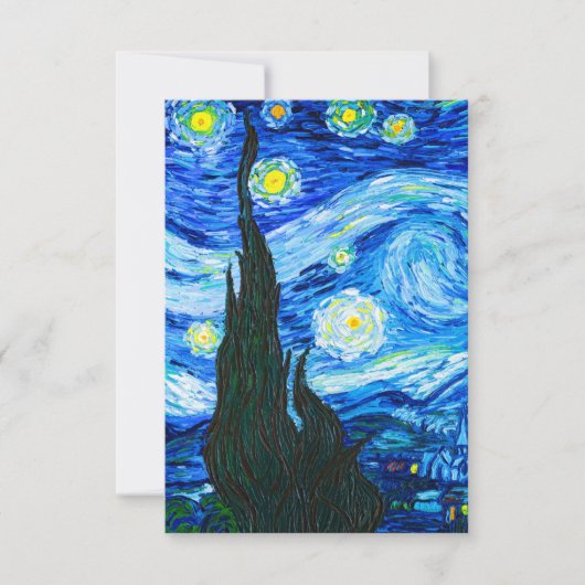 Van Gogh Starry Night Save The Date (Vorderseite)