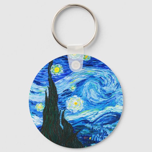 Van Gogh Starry Night Schlüsselanhänger (Vorderseite)