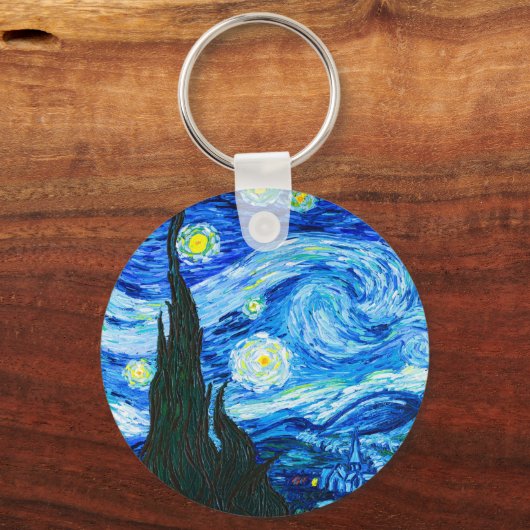 Van Gogh Starry Night Schlüsselanhänger (Vorderseite)