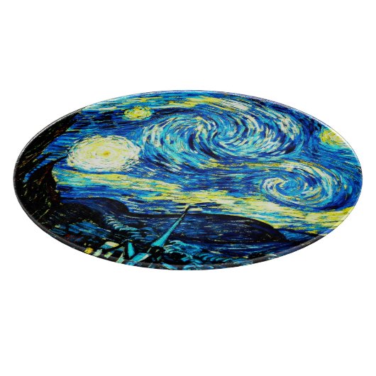 Van Gogh - Starry Night Schneidebrett (Ecke)