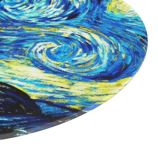 Van Gogh - Starry Night Schneidebrett (Ecke)