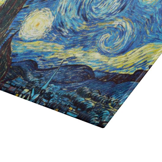 Van Gogh - Starry Night Schneidebrett (Ecke)
