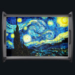 Van Gogh - Starry Night Serviertablett<br><div class="desc">Van Gogh's berühmtes Gemälde,  Starry Night.</div>