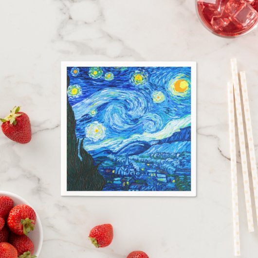 Van Gogh Starry Night Serviette (Beispiel)