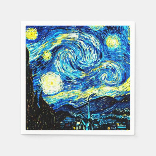 Van Gogh - Starry Night Serviette (Vorderseite)