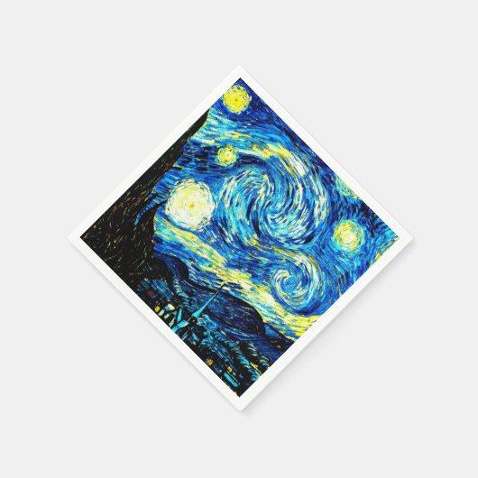 Van Gogh - Starry Night Serviette (Ecke)