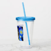 Van Gogh Starry Night Siamese Cat Acryltrinkbecher (Links)