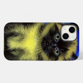 Van Gogh Starry Night Siamese Cat Case-Mate iPhone Hülle (Rückseite (Horizontal))