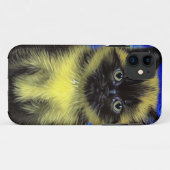 Van Gogh Starry Night Siamese Cat Case-Mate iPhone Hülle (Rückseite (Horizontal))