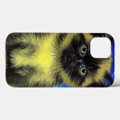 Van Gogh Starry Night Siamese Cat Case-Mate iPhone Hülle (Rückseite (Horizontal))
