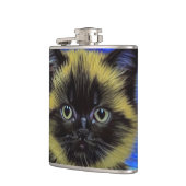 Van Gogh Starry Night Siamese Cat Flachmann (Links)