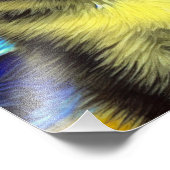 Van Gogh Starry Night Siamese Cat Fotodruck (Ecke)