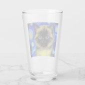 Van Gogh Starry Night Siamese Cat Glas (Rückseite)