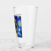 Van Gogh Starry Night Siamese Cat Glas (Links)