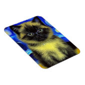 Van Gogh Starry Night Siamese Cat Magnet (Rechte Seite)