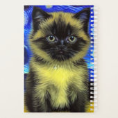 Van Gogh Starry Night Siamese Cat Planer (Rückseite)