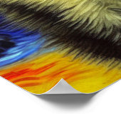 Van Gogh Starry Night Siamese Cat Poster (Ecke)