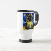 Van Gogh Starry Night Siamese Cat Reisebecher (VorderseiteRechts)