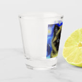Van Gogh Starry Night Siamese Cat Schnapsglas (Links)