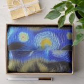 Van Gogh Starry Night Siamese Cat Seidenpapier (Geschenk)