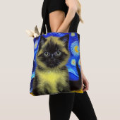 Van Gogh Starry Night Siamese Cat Tasche (Von Nahem)