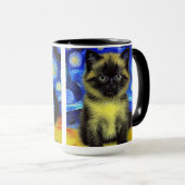 Van Gogh Starry Night Siamese Cat Tasse (VorderseiteRechts)