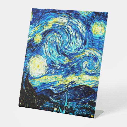 Van Gogh, Starry Night Sockelschild (Vorderseite)