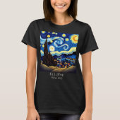 Van Gogh Starry Night Solar Eclipse Lunar Eclipse T-Shirt (Vorderseite)