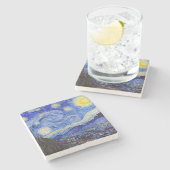 Van Gogh , “Starry Night” Steinuntersetzer (Seitenansicht)
