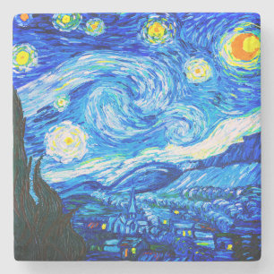 Van Gogh Starry Night Steinuntersetzer