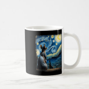 Van Gogh Starry Night Style Artistic Sphynx Cat Kaffeetasse
