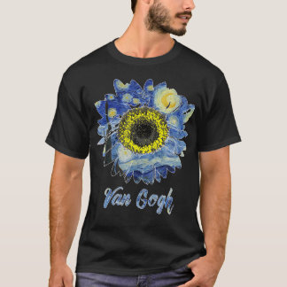 Van Gogh Starry Night Sunflower Van Gogh Sunflower T-Shirt