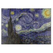 Van Gogh Starry Night Tempered Glass Cutting Board Schneidebrett (Vorderseite)