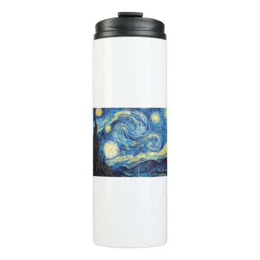 van gogh Starry night Thermosbecher (Vorderseite)