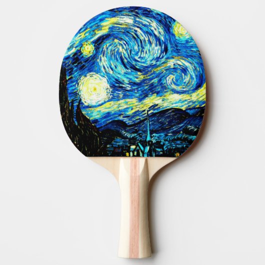 Van Gogh - Starry Night Tischtennis Schläger (Rückseite)
