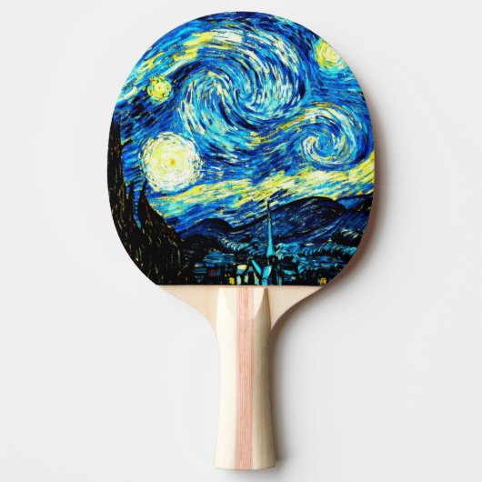 Van Gogh - Starry Night Tischtennis Schläger (Vorderseite)