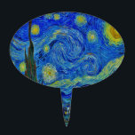 Van Gogh Starry Night Tortenaufsatz<br><div class="desc">Die klassische Van Gogh Starry Night!</div>