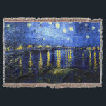 Van Gogh - Starry Night über der Rhone Decke<br><div class="desc">Vincent van Gogh Gemälde,  Starry Night über der Rhone,  werfen Decke.</div>