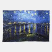 Van Gogh - Starry Night über der Rhone Geschirrtuch (Horizontal)